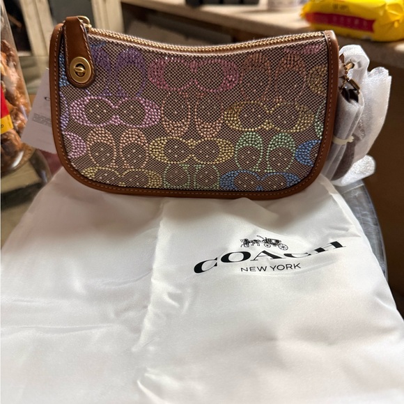 Coach rainbow crystal Swinger bag 20 - Picture 3 of 6
